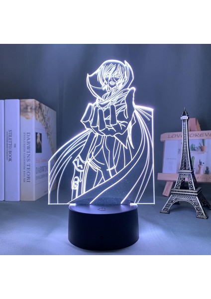 LED Işık Anime Code Geass Lelouch Lamperouge Için Yatak Odası Dekoru Işık Çocuklar Doğum Günü Hediyesi Manga Odası Masa 3D Lamba Code Geass (Yurt Dışından)