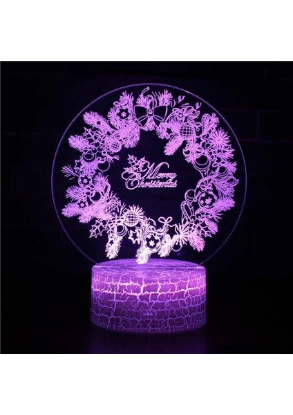 Çocuklar Için Gece Lambası, 3D Illüzyon Gece Lambası, Renk Değişimi Gece Lambası 3D LED Gece Lambası At Kafası, Ev Dekoru Için 7 Renkli Işığın Inanılmaz Görsel Yanılsamasına Sahip Işık (Yurt Dışından)