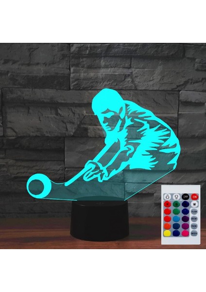 Çocuklar Için Gece Lambası 3D Oyun Masa Tenisi LED Lamba Uzaktan Kumanda ile 16 Renk Değiştirme Noel Doğum Günü Hediyesi Çocuk Için (Yurt Dışından)