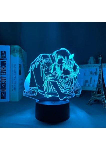 Testere Adam Anime 3D Gece Lambası Boy Için 16 Renkler Kız Odası Dekor Illusion LED Lamba USB Manga Pochita Şekil Uygun Çocuklar Fanlar Noel Hediyeleri (Yurt Dışından)