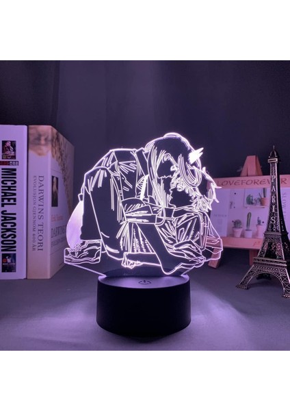 Testere Adam Anime 3D Gece Lambası Boy Için 16 Renkler Kız Odası Dekor Illusion LED Lamba USB Manga Pochita Şekil Uygun Çocuklar Fanlar Noel Hediyeleri (Yurt Dışından)