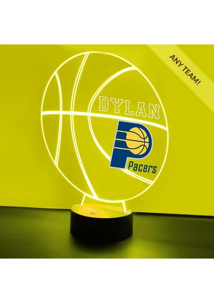Basketbol Sporları Gece Işığı Masa Masa Lambası Spor Kaskı LED El Yapımı Uzaktan Kumandalı Kişiselleştirilmiş Büyük Hediye (Pacer'da) (Yurt Dışından)
