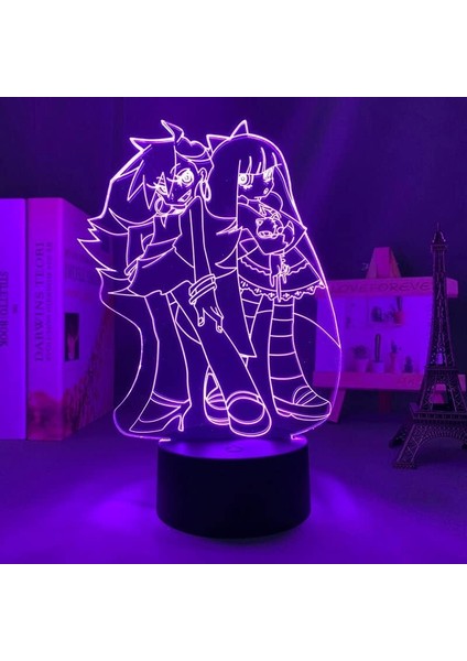 Erkek Için Külot ve Çorap Anime 3D Gece Lambası 16 Renk Kız Odası Dekoru Illusion LED Lamba USB Manga Külot ve Çorap Şekil Uygun Çocuklar Hayranlar Yılbaşı Hediyeleri (Yurt Dışından)