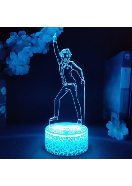 Yeniden Sıfır Anime 3D Erkek Için Gece Lambası 16 Renk Kız Odası Dekor Illusion LED Lamba USB Manga Anmit Şekil Uygun Çocuklar Hayranlar Noel Hediyeleri (Lav Lambası) (Yurt Dışından)