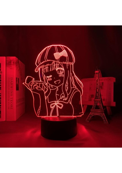 Anime Kaguya Sama Aşk Savaş Chika Şekil LED Işık Yatak Odası Dekoru Gece Lambası Manga Doğum Günü Hediyesi Odası Masa Lambası 3D (Yurt Dışından) indirimleri