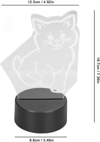 3D Kedi Gece Lambası, 3D Kedi Lambası 3D LED Ayarlanabilir Renkler Yumuşak Sıcak Işık Güvenli Dayanıklı Kolay Kullanım USB Veya Pil 3D Gece Lambası (Yurt Dışından) fiyatları