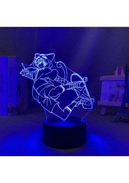 Sk8 Infinity Anime 3D Gece Lambası Boy Için 16 Renk Kız Odası Dekor Illusion LED Lamba USB Manga Reki x Langa Şekil Uygun Çocuklar Hayranlar Noel Hediyeleri (Yurt Dışından)