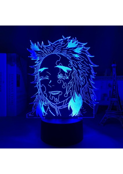 Anime LED Işık Kimetsu Hiçbir Yaiba Kyojuro Rengoku Yatak Odası Dekorasyon Için Gece Lambası Hediye Manga 3D Lamba Demon Slayer Odası Dekor (Yurt Dışından) fırsatları