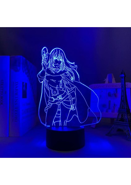 Bir Balçık Olarak Anime 3D Erkek Için Gece Lambası 16 Renk Kız Odası Dekoru Illusion LED Lamba USB Manga Rimuru Isekai Ranga Şekil Uygun Çocuklar Hayranlar Yılbaşı Hediyeleri (Yurt Dışından)