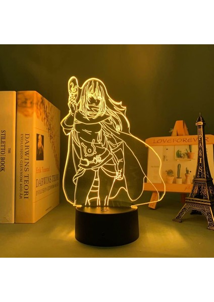 Bir Balçık Olarak Anime 3D Erkek Için Gece Lambası 16 Renk Kız Odası Dekoru Illusion LED Lamba USB Manga Rimuru Isekai Ranga Şekil Uygun Çocuklar Hayranlar Yılbaşı Hediyeleri (Yurt Dışından)