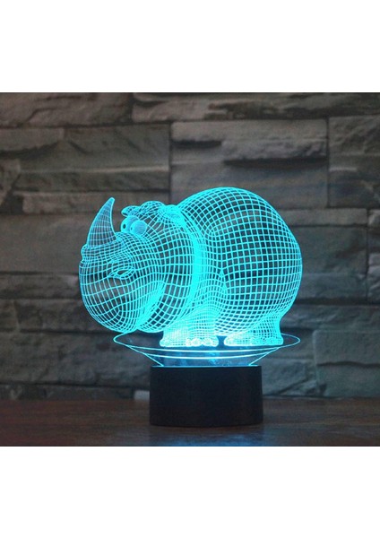 Çocuklar Için Gece Lambası 3D Vahşi Gergedan LED Lamba Uzaktan Kumanda ile 16 Renk Değiştirme Noel Doğum Günü Hediyesi Çocuk Için (Yurt Dışından) fırsatları