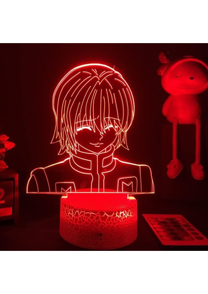 Hunten x Hunten Anime 3D Erkek Için Gece Lambası 16 Renk Kız Odası Dekoru Illusion LED Lamba USB Manga Kontrol Figürü Uygun Çocuk Hayranları Yılbaşı Hediyeleri (Hunten x Hunten1) (Yurt Dışından)