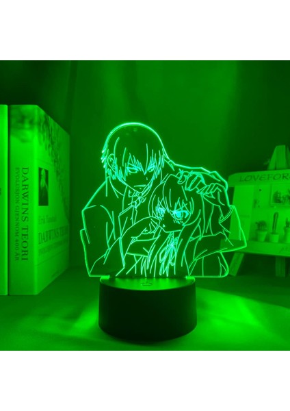 Hayranları Için Anime Toradoraed 3D Nightlight 16 Renkler Dekor Illusion Uzaktan Kumandalı LED Lamba, Manga Toradora Şekil Noel Hediyesi Oyuncaklar Çocuklar/erkekler (Yurt Dışından)