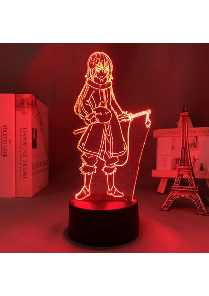 O Zaman Bir Balçık Olarak Reenkarne Oldum Çocuk Odası Dekorasyonu Için LED Işık Gece Lambası Doğum Günü Hediyesi Oda Masası Akrilik 3D Lamba 3D Optik Illüzyon Gece Işıkları Pxjd (Yurt Dışından)