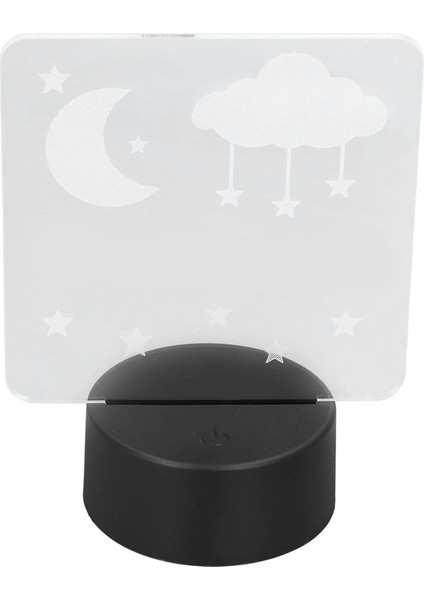3D Gece Lambası, Çevre Dostu Akrilik 7 Renk USB 3D Lamba Yatak Odası Için Eşsiz Modelleme (Yurt Dışından)