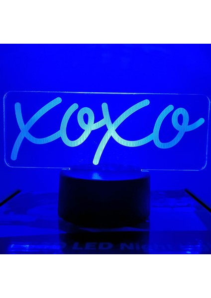Xoxo Neon Işık Işaretleri 3D Hediyeler Için LED Gece Işıkları Erkek Arkadaşı Kız Arkadaşı Sevgilisi Gençler Çocuk Odası Serin Ev Partisi Dekoru, Uzaktan Kumandalı 16 Renk (2) (Yurt Dışından)