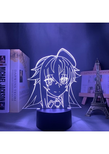 Lise Dxd Anime LED Işık Ev Dekorasyon Için Doğum Günü Hediyesi Manga 3D Gece Lambası Rias Gremory Lise Dxd (Yurt Dışından) modelleri
