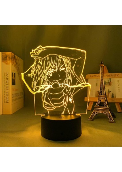 3D Illusion Light 3D Gece Lambası Erkek Adam 3D Illusion Light Küçük Kız Gece Lambası 3D LED Işık Anime Yatak Odası Dekorasyonu Gece Lambası Doğum Günü Hediyesi Gece Lambası (Yurt Dışından)