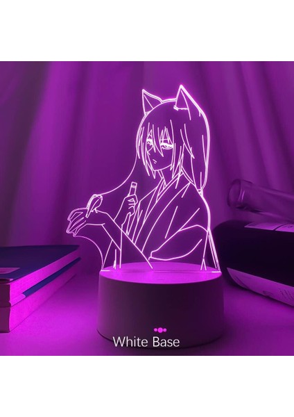 Kamisama Öpücüğü Erkek Için Anime 3D Gece Lambası 16 Renk Kız Odası Dekoru Illusion LED Lamba USB Manga Kamisama Öpücük Figürü Uygun Çocuk Hayranları Yılbaşı Hediyeleri (Kamisama 5) (Yurt Dışından)
