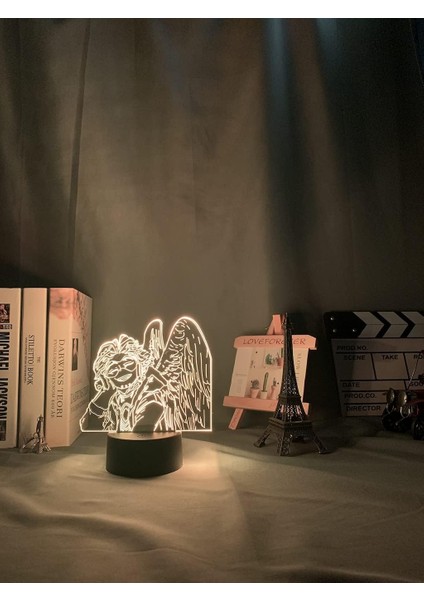 My Hero Academia Anime 3D Erkek Için Gece Lambası 16 Renk Kız Odası Dekor Illusion LED Lamba USB Manga Shoto Todoroki Şekil Uygun Çocuklar Hayranlar Yılbaşı Hediyeleri (Yurt Dışından)
