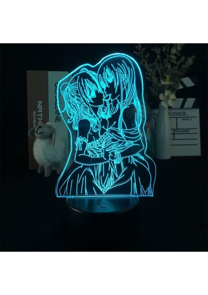 Hayranları Için Anime Kakeguruied 3D Nightlight 16 Renkler Dekor Illusion Uzaktan Kumanda ile LED Lamba, Manga Kakegurui Şekil Noel Hediyesi Oyuncaklar Çocuklar/erkekler (Yurt Dışından)