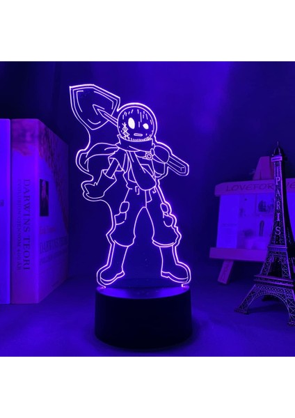 Angels Of Death Anime 3D Boy Için Gece Işığı 16 Renk Kız Odası Dekor Illusion LED Lamba USB Manga Ölüm Melekleri Şekil Uygun Çocuklar Hayranlar Yılbaşı Hediyeleri (Yurt Dışından)