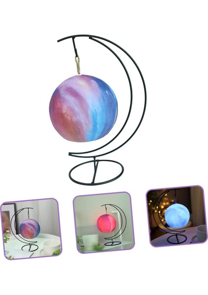 Çocuklar Için Gece Işığı Ay Lambası Çocuklar Için Gece Işıkları Lampara De Çocuk Odası Için Gece Işıkları Başucu Gece Lambası 3D Ay Işığı Topu Küçük Gece Lambası Ay Lambası Dekoru (Yurt Dışından)