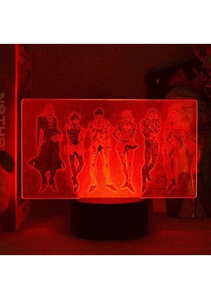 Jojo Tuhaf Macera Anime Figürleri Manga 3D Resim Lambaları LED Pil Gece Işıkları Rgb Neon Hediye Yatak Odası Masa Masaüstü Dekor (Yurt Dışından) fırsatları