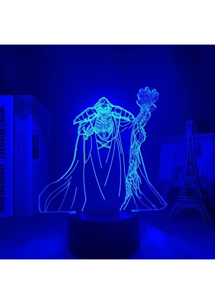 Derebeyi Ainz Ooal Kıyafeti Anime LED Işık Yatak Odası Dekoru Için Gece Lambası Çocuklar Için Doğum Günü Hediyesi Manga Gece Lambası Odası Masa Lambası 3D (Yurt Dışından) fiyatları