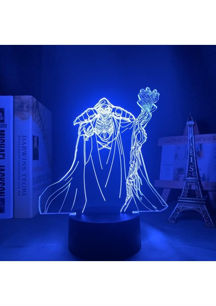 Derebeyi Ainz Ooal Kıyafeti Anime LED Işık Yatak Odası Dekoru Için Gece Lambası Çocuklar Için Doğum Günü Hediyesi Manga Gece Lambası Odası Masa Lambası 3D (Yurt Dışından) modelleri