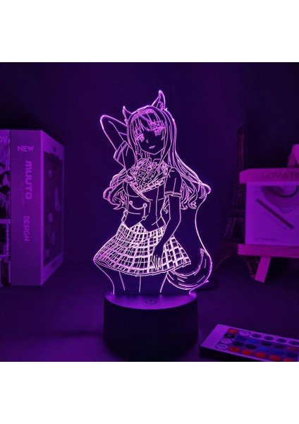Nekopara Anime 3D Gece Lambası Boy Için 16 Renkler Kız Odası Dekor Illusion LED Lamba USB Manga Nekopara Şekil Uygun Çocuklar Fanlar Noel Hediyeleri (Yurt Dışından)
