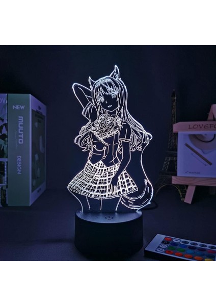Nekopara Anime 3D Gece Lambası Boy Için 16 Renkler Kız Odası Dekor Illusion LED Lamba USB Manga Nekopara Şekil Uygun Çocuklar Fanlar Noel Hediyeleri (Yurt Dışından) modelleri