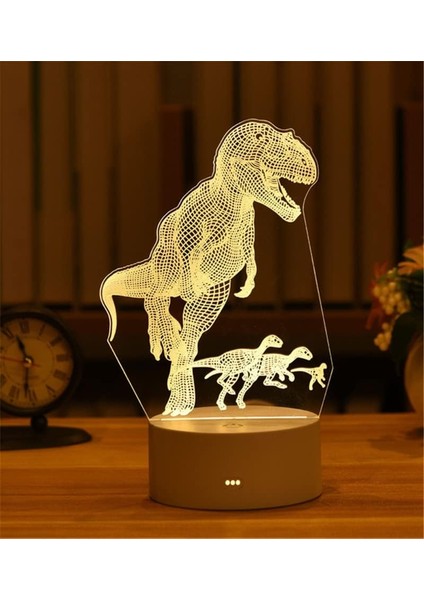 3D Gece Lambası Renkli Işık Başucu Dekorasyon Işığı 3D Işık Akrilik LED Gece Lambası Işığı Noel Dekorasyonu Ev Yatak Odası Doğum Günü Dekorasyonu Düğün Noel Dekorasyonu (Yurt Dışından)