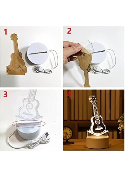 3D Gece Lambası Renkli Işık Başucu Dekorasyon Işığı 3D Işık Akrilik LED Gece Lambası Işığı Noel Dekorasyonu Ev Yatak Odası Doğum Günü Dekorasyonu Düğün Noel Dekorasyonu (Yurt Dışından) fırsatları