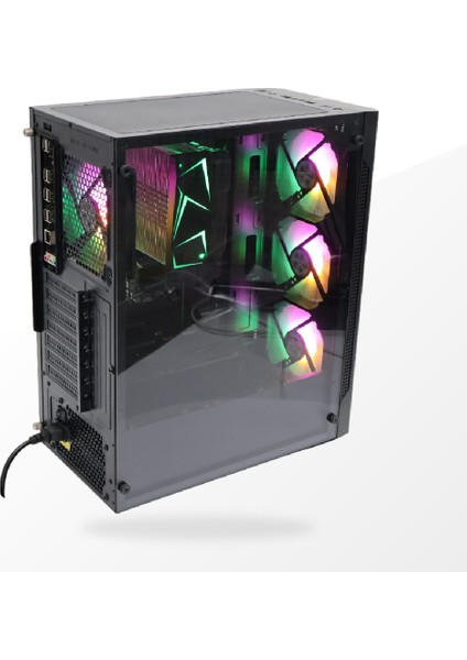 R12 Rainbow 4 Fanlı Atx Gaming Kasa