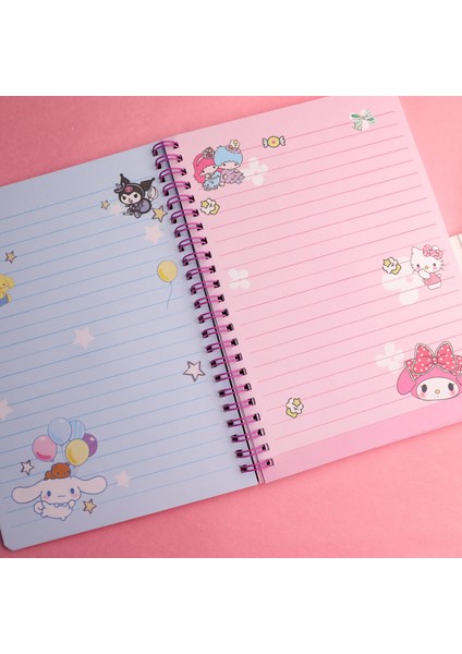 Sanrio Cinnamaroll Mıknatıs Kapaklı 3D A5 Boyu Defte