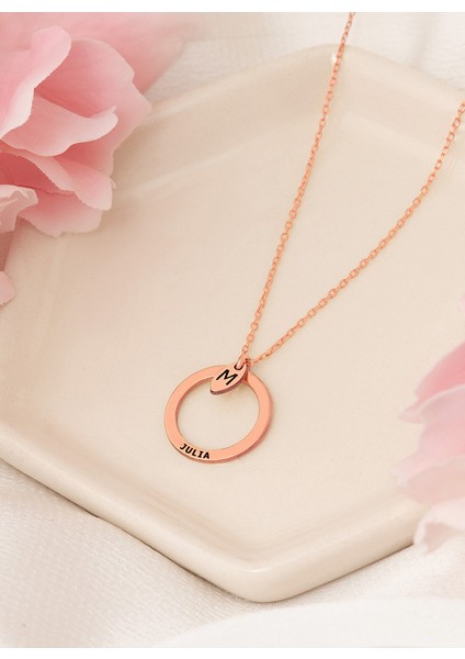 Çember Harfli Isim Kolye