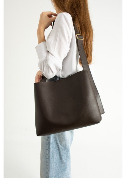 Kadın Yavrulu Yumuşak Deri El ve Omuz Shopper Çanta Uzunluk Ayarlı Sap indirimleri