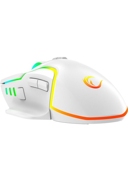 Miracle M2 USB Beyaz 8 Tuşlu Rgb 7200DPI Gaming Oyuncu Mouse