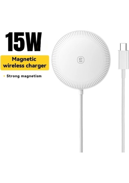 15W Hızlı Magsafe Manyetik Kablosuz Şarj Cihazı CE/FC/ROHS Lisanslı