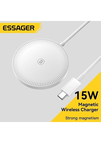 15W Hızlı Magsafe Manyetik Kablosuz Şarj Cihazı CE/FC/ROHS Lisanslı