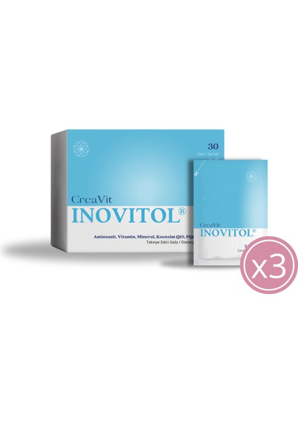 Inovitol Aminoasit,vitamin, Mineral KOENZIMQ10 30 Saşe 3 Adet