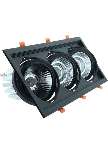 Ar 111 Cob LED Üçlü 35 Watt Işık Sıva Altı 5700 Kelvin