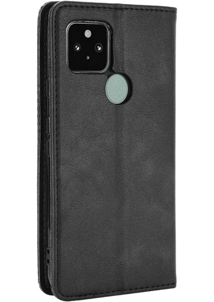 Google Piksel 5 Pu Deri Cüzdan Manyetik Kapatma Için Telefon Kılıfı (Yurt Dışından)