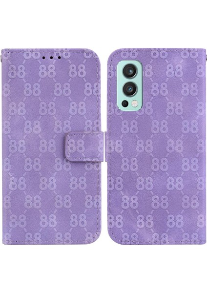 Oneplus Nord 2 5g Için Kart Tutucu Cüzdan Kapak Çift 8 Pu Telefon Kılıfı (Yurt Dışından)