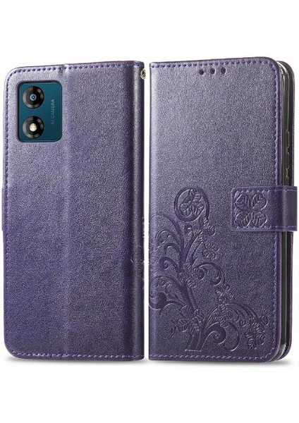 Motorola Moto E13 Kısa Kayış Kapak Çevirin Zarif Telefon Kılıfı (Yurt Dışından)