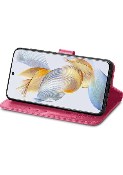 Huawei Onur Için 90 5g Kısa Kayış Zarif Iş Dört Yaprak Telefon Kılıfı (Yurt Dışından)