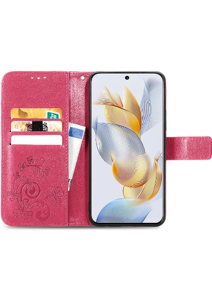 Huawei Onur Için 90 5g Kısa Kayış Zarif Iş Dört Yaprak Telefon Kılıfı (Yurt Dışından)