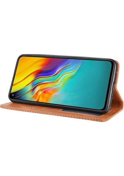 Infinix Sıcak 9 Pu Deri Cüzdan Manyetik Kapatma Için Telefon Kılıfı (Yurt Dışından)