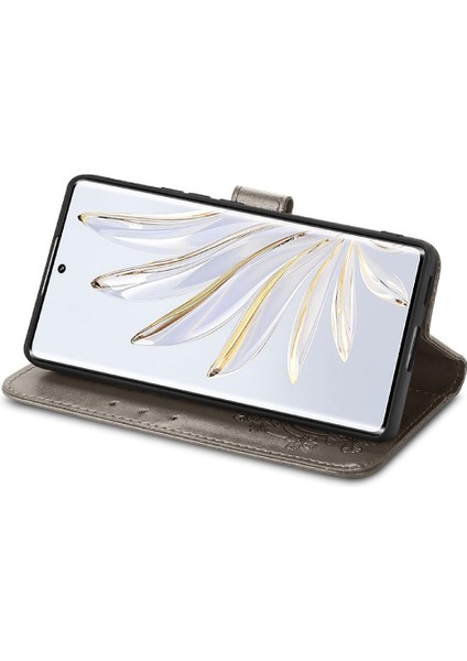 Huawei Onur 70 Flip Kapak Için Kısa Kayış Dört Yaprak Telefon Kılıfı (Yurt Dışından) fırsatları
